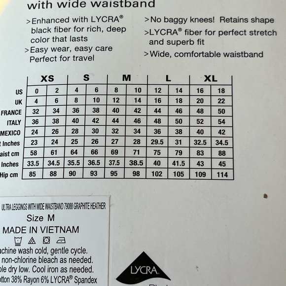 NEW Hue ultra leggings with wide waistband in graphite gray - Picture 8 of 8